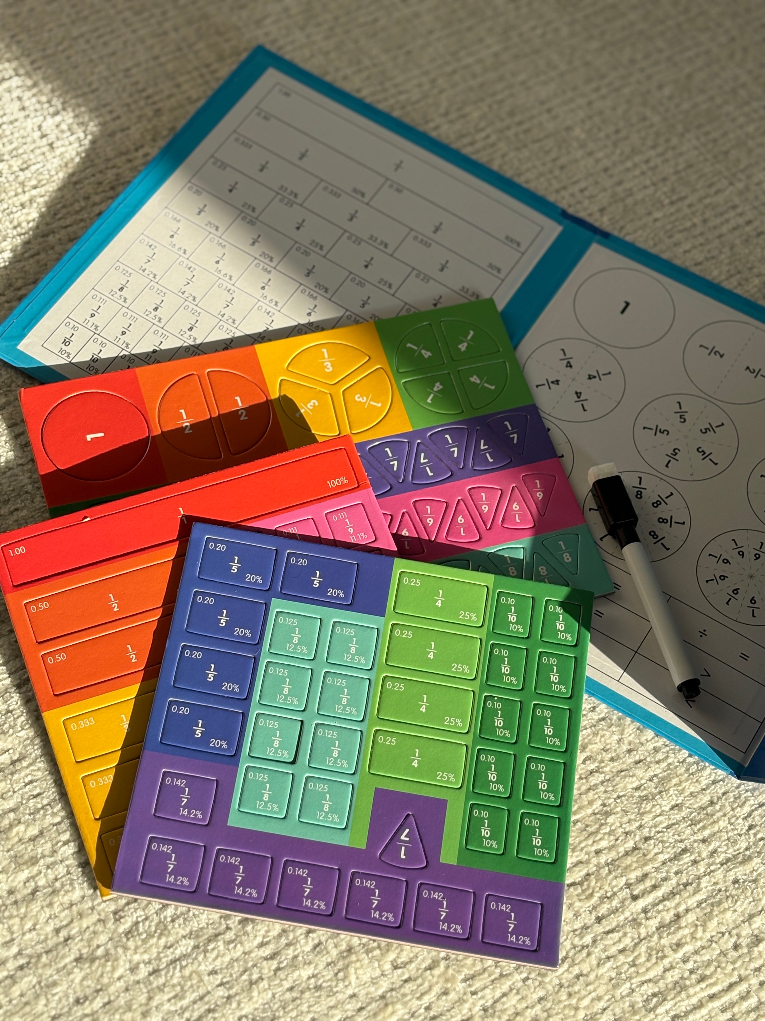 Carnet magnétique - Calcul de fractions